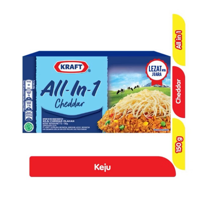 

keju Kraft all in 1 cheddar