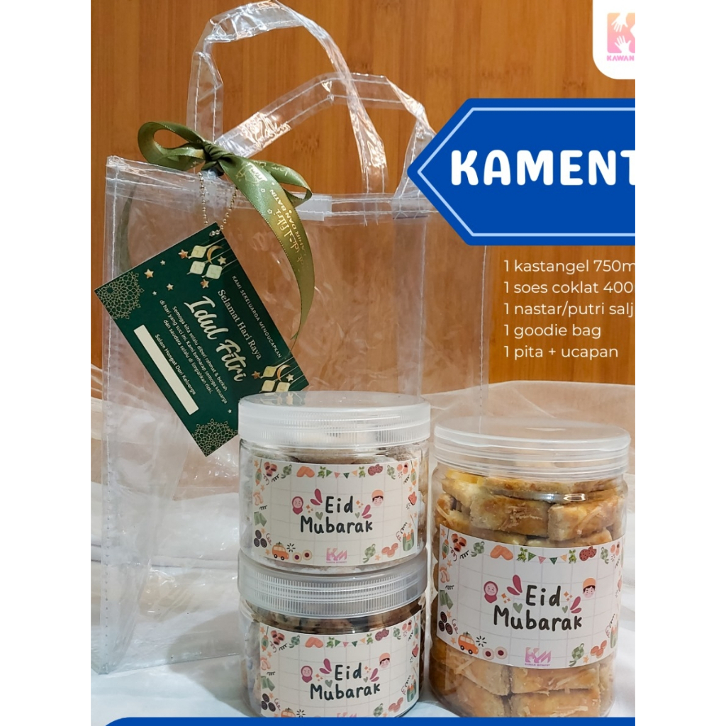 

Kament 3 Paket Hampers Lebaran Idul Fitri Kue Kering Premium Estetik isi 3 jenis kue