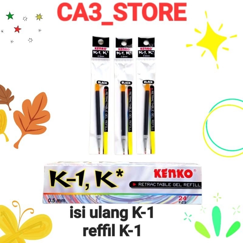 

Refill Pen Gel Kenko K-1/ isi ulang Kenko K-1/isi ulang pen gel cetikan