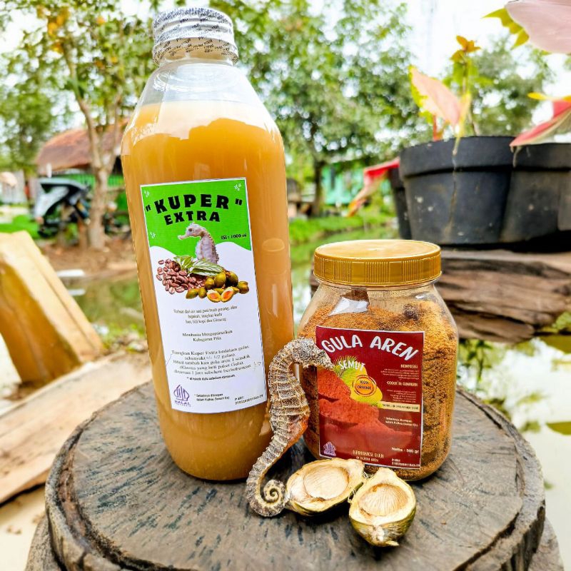 Brainnn Kuper Extra 1000 Ml + Gula Aren Semut Jamu Kuat Herbal Pria Dewasa Tahan Lama