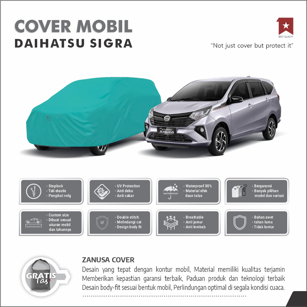 BODY COVER MOBIL DAIHATSU SIGRA, SARUNG MOBIL DAIHATSU SIGRA, SELIMUT MOBL  DAIHATSU SIGRA
