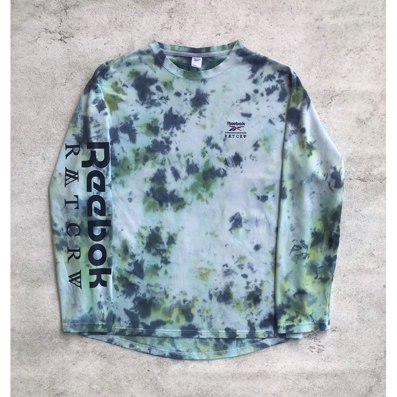 Longsleeve reebok x romantic crown custom tiedye