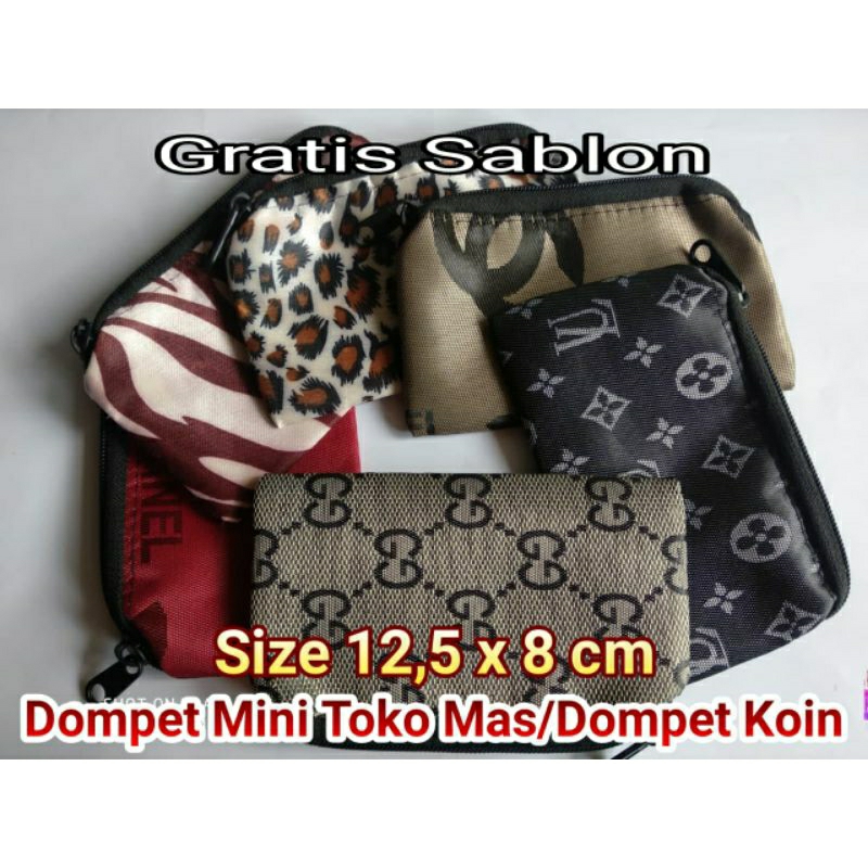 DOMPET TOKO MAS/DOMPET KOIN/DOMPET TOKO PERHIASAN/DOMPET MINI MIKRO TL/DOMPET GRATIS SABLON