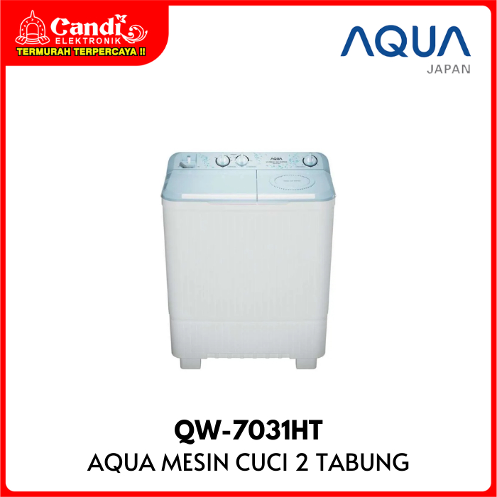 AQUA MESIN CUCI QW-7031HT TWIN TUB 7 KG 2 TABUNG QW7031HT QW 7031HT