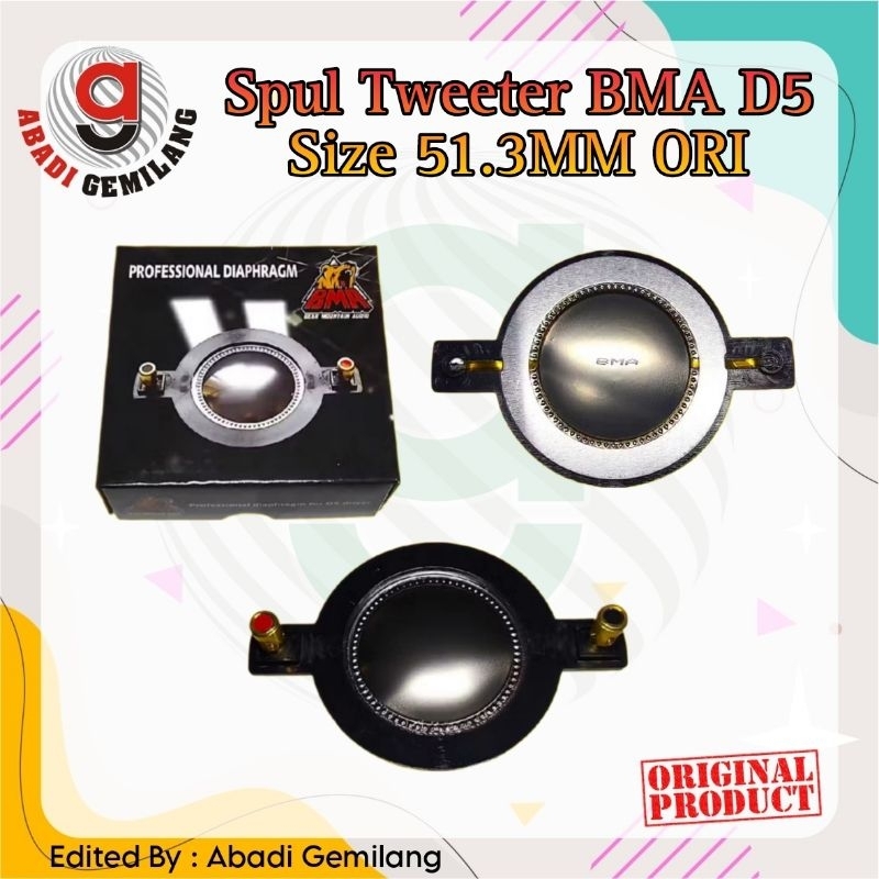 Spul Tweeter BMA D5 51.3MM/Spul Spool Spull Driver Twiter BMA D5 ORI