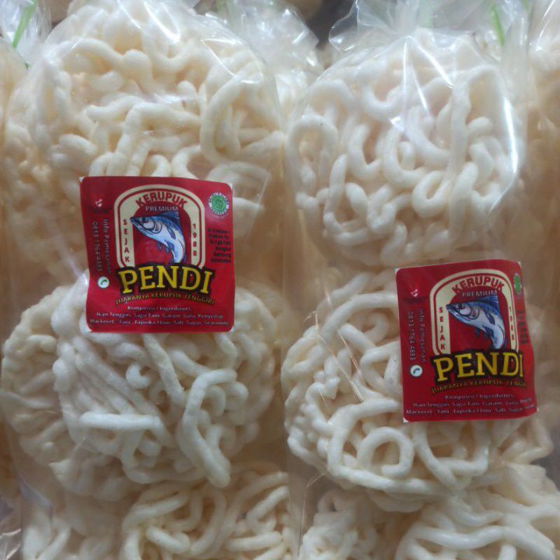 

krupuk pendi tenggiri asli Belinyu