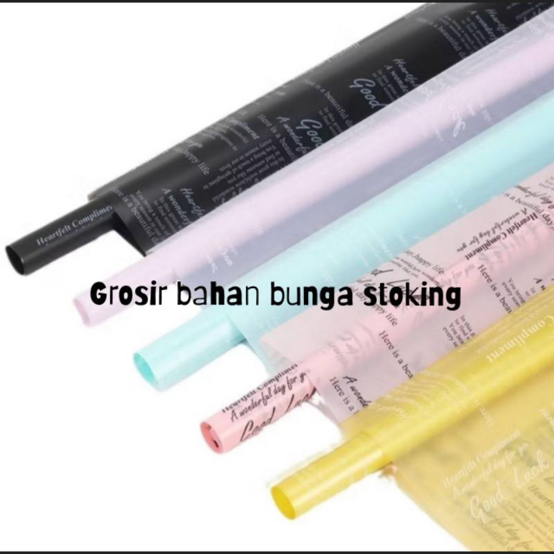 

Kertas Cellophane Good Lack Waterproof Kertas Buket Motif Flower Wrapping Free Packing Kertas Buket Bunga Ecer