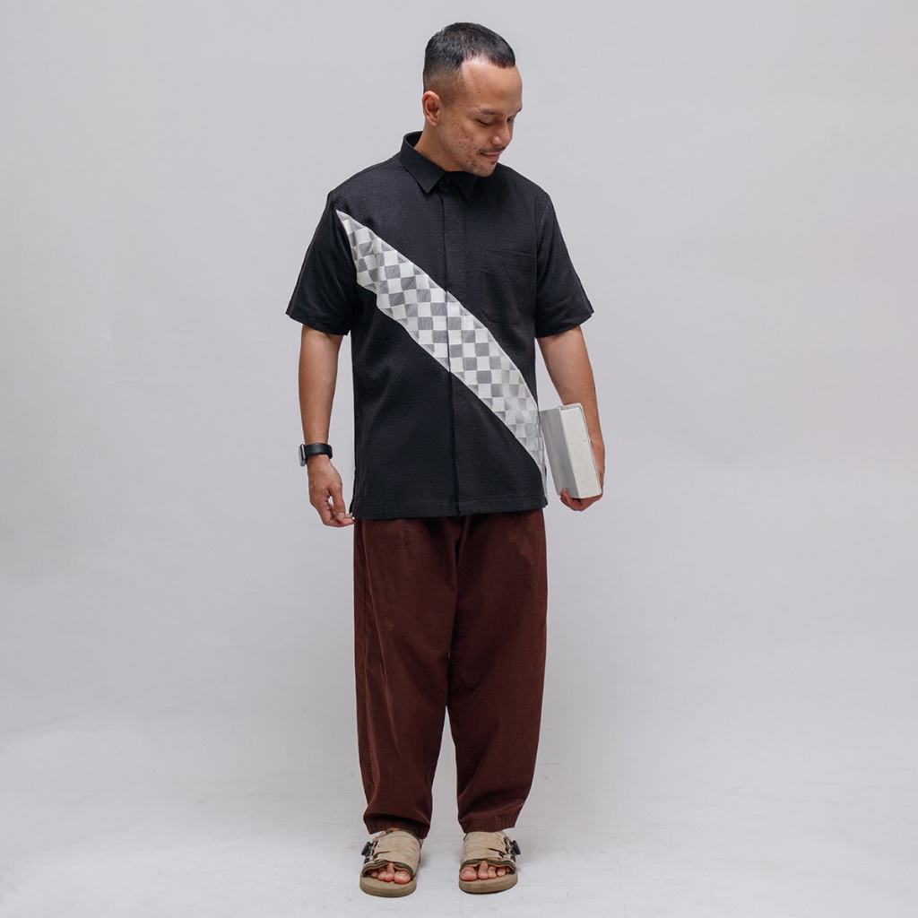 Tami - Bonolo Kemeja Tenun Lengan Pendek