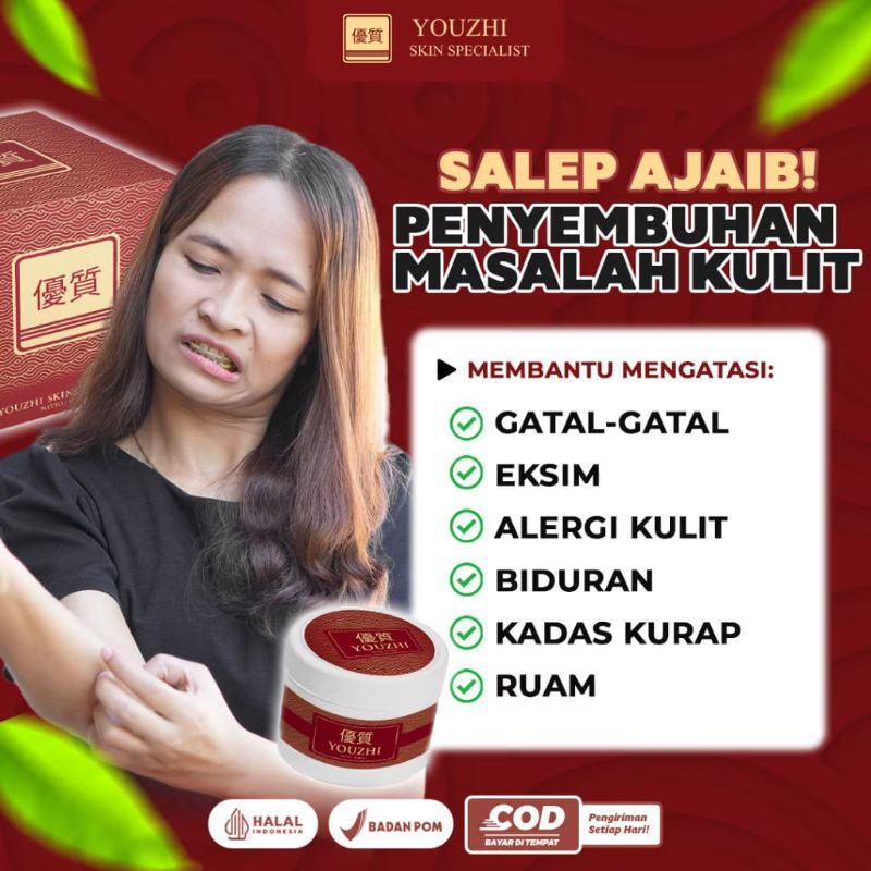 SALEP Y0UZH1 DI APOTIK ORIGINAL MEMBANTU MENGATASI GATAL EKSIM, ALERGI KULIT, BIDURAN, KADAS, KURAP,