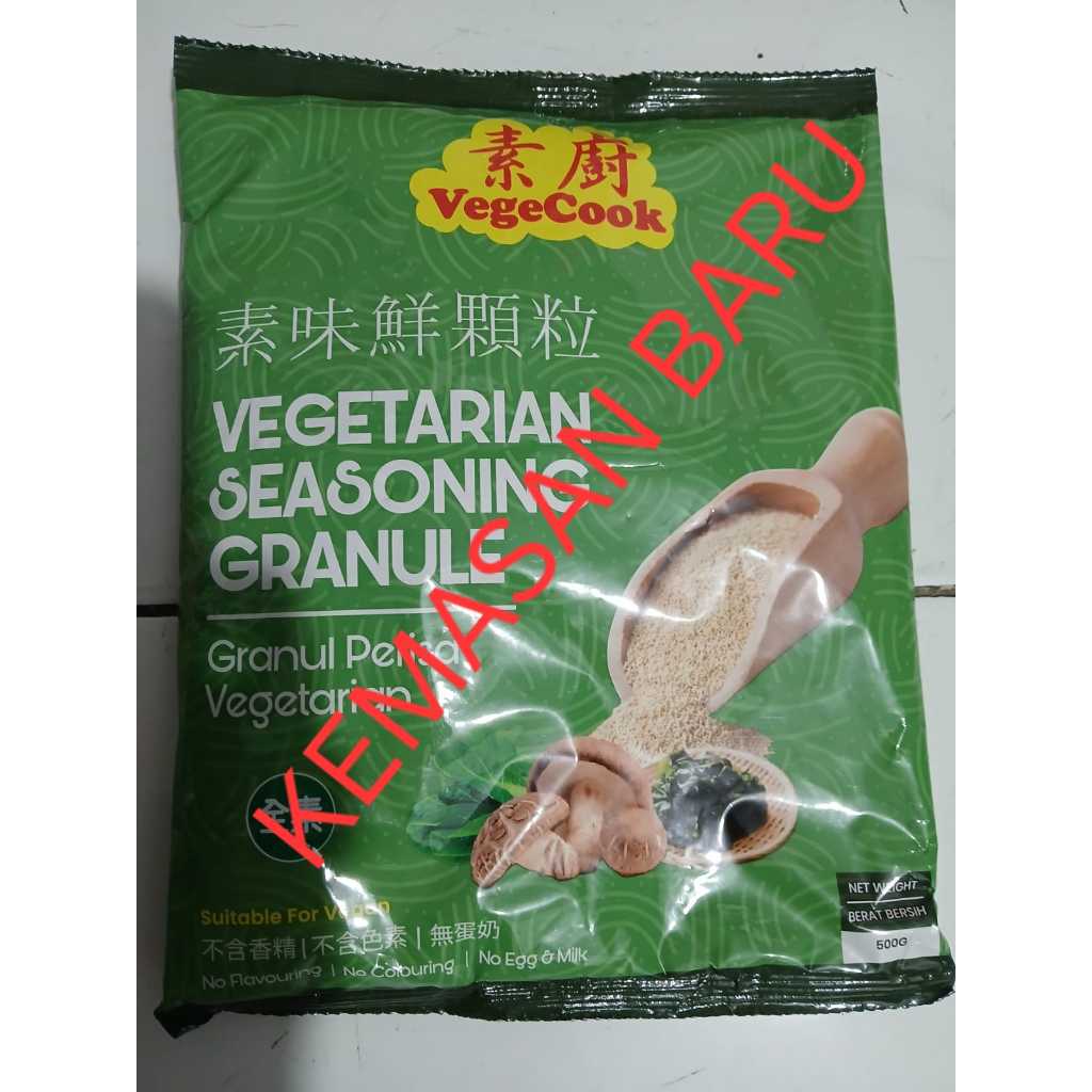 

Vege Cook Vegetarian Season Granule Perisa Vegetarian Vegan 500Gr