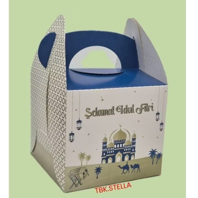 

KOTAK HAMPERS IDUL FITRI MUAT 2 TOPLES BULAT 250 GR / GABLE BOX