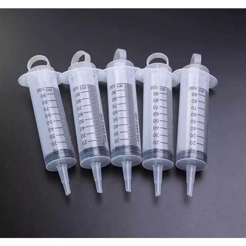 SEPET LOLOHAN Suntikan besar 100 ml spet lolohan hewan peliharaan lubang tengah untk memberi makan b