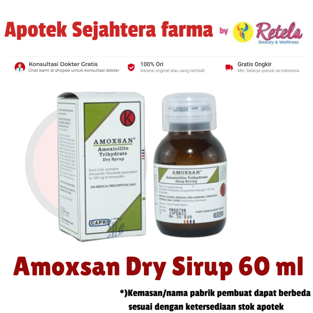 Amoxsan Dry Sirup 60 ml / Antibiotik