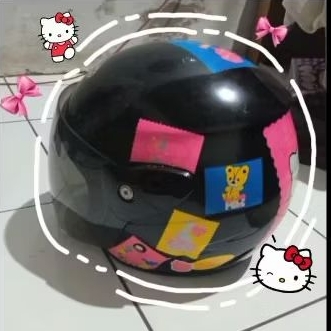 helm karakter sanrio (hello kitty),karakter lucu