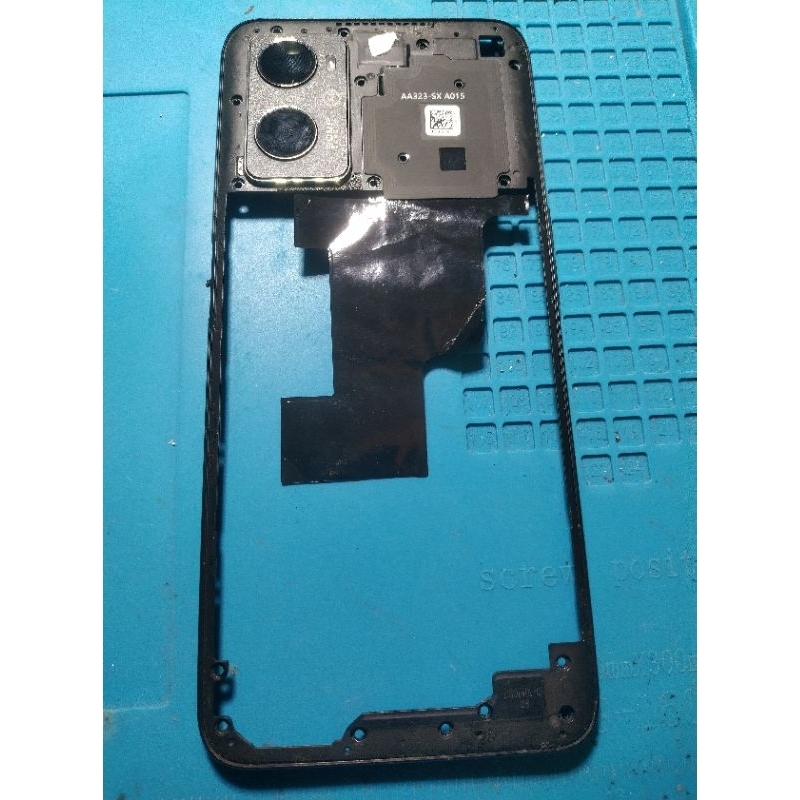 frame dan Bezel plus speaker dan NFC Oppo a96 original copotan