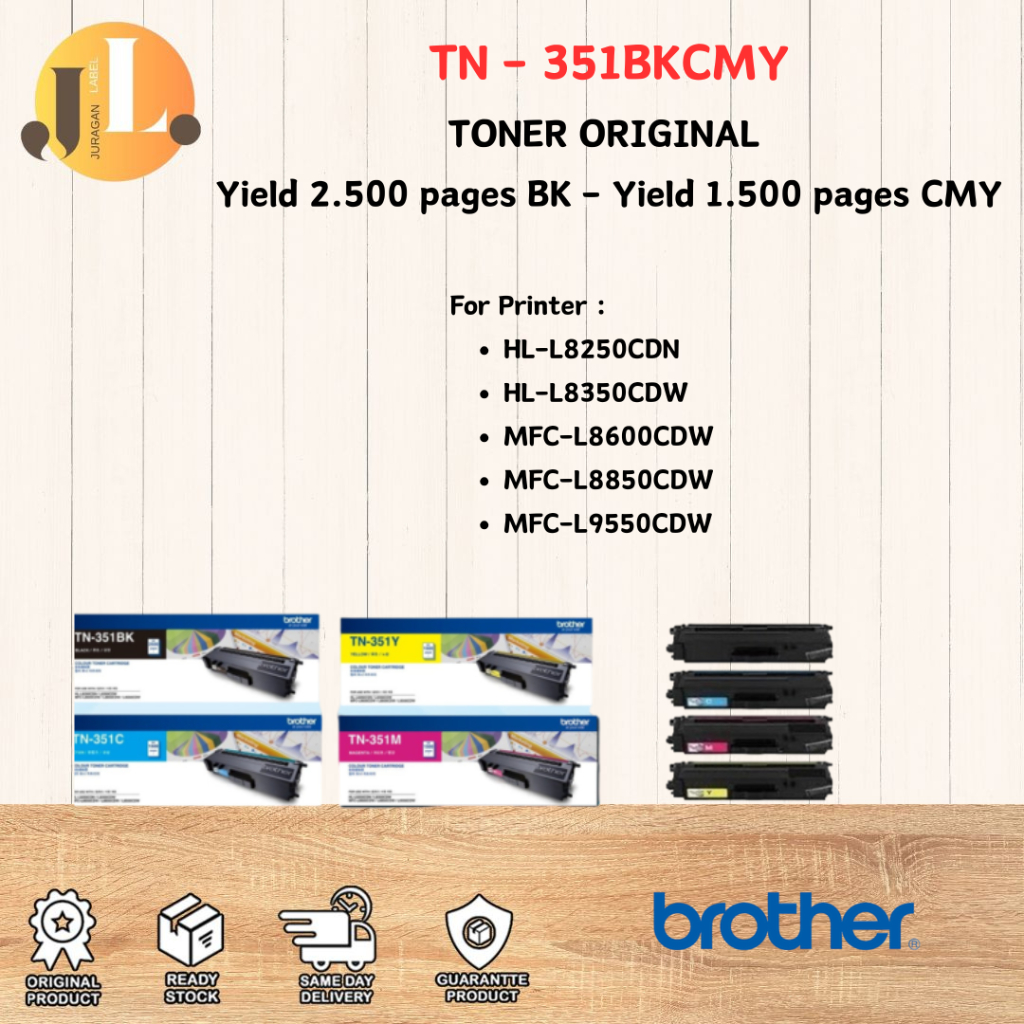Toner Brother 1SET TN-351 BK CMY | TN351BKCMY Original TN351