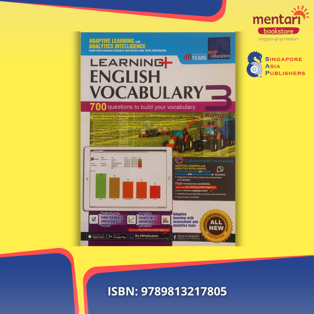 SAP Learning English Vocabulary Workbook | Buku Latihan Bahasa Inggris SD