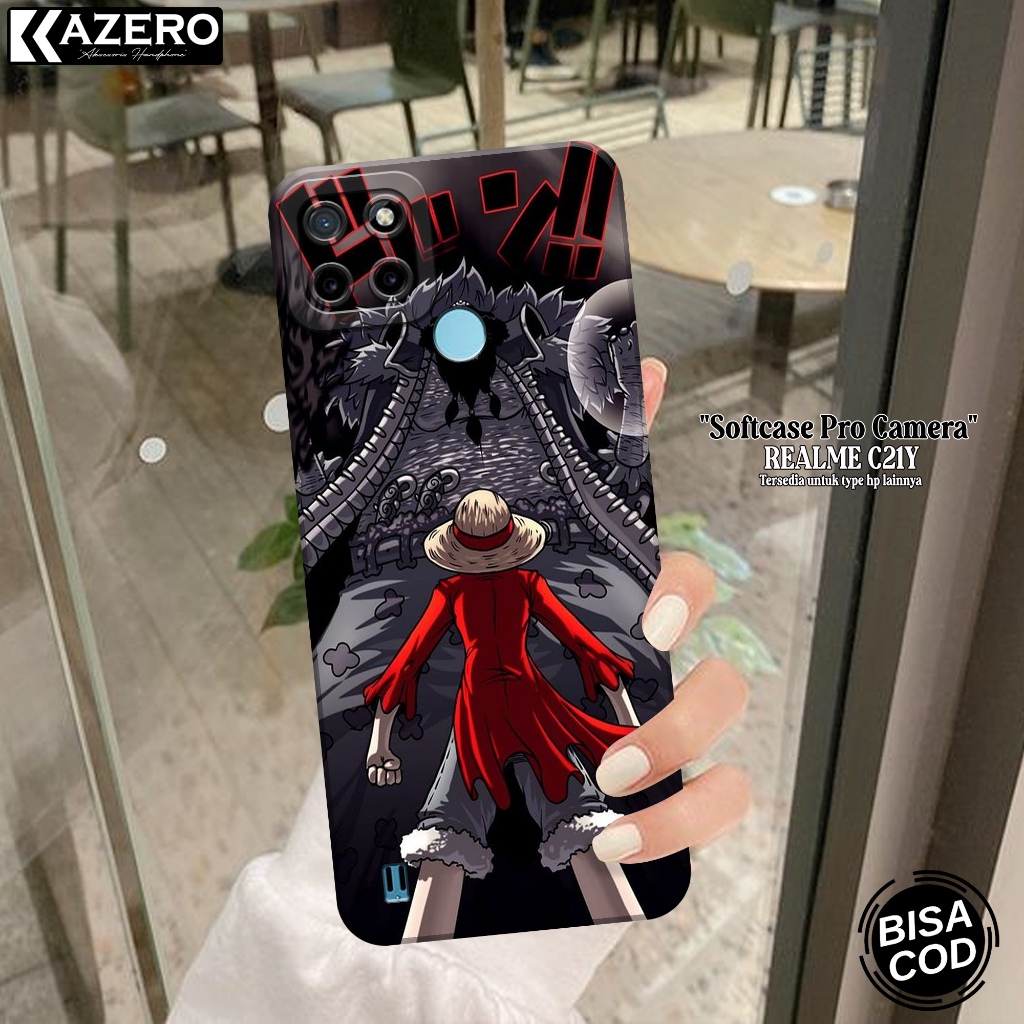 KAZERO Case REALME C21Y Fashion Case Anime Softcase REALME C21Y Silikon Pro Camera Casing REALME C21