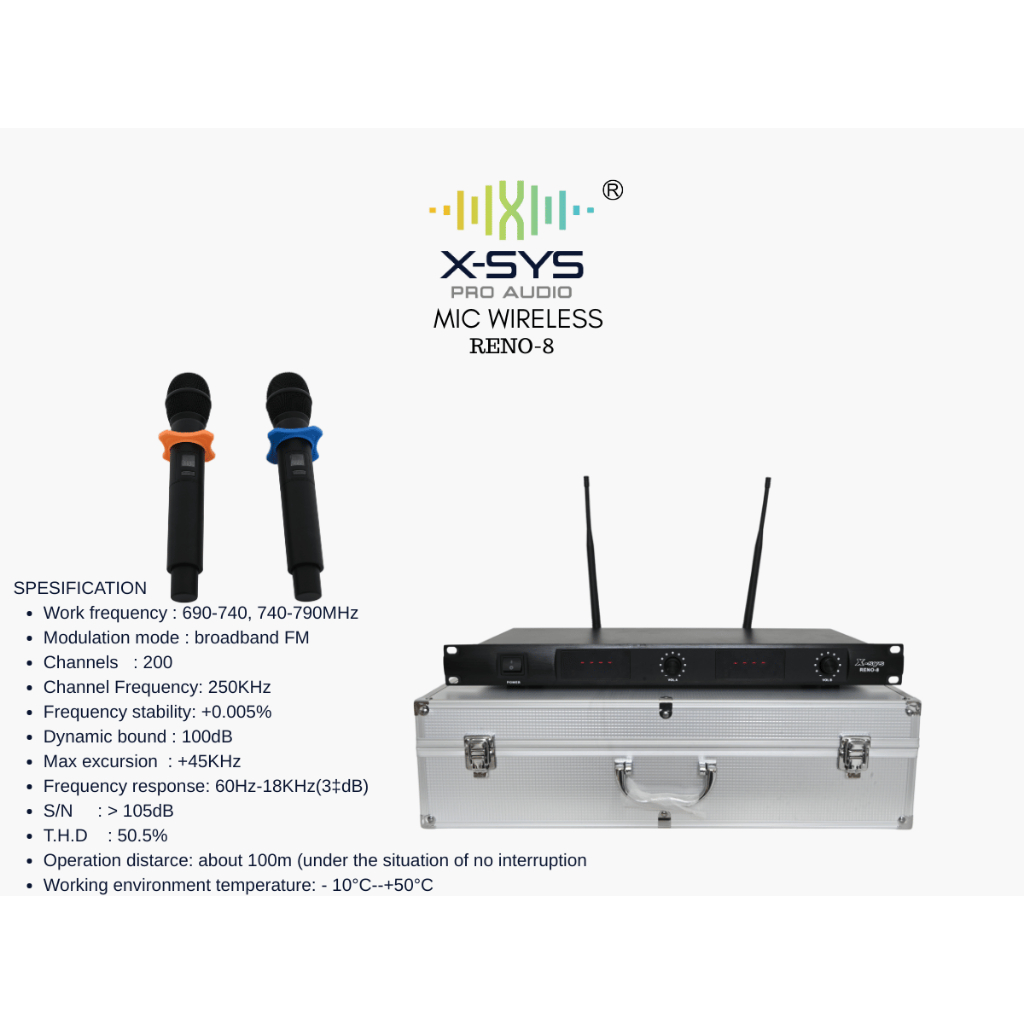MIC WIRELESS XSYS TYPE RENO 8