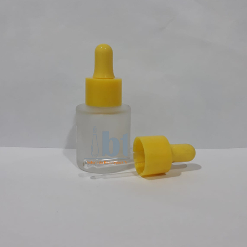 Botol Serum 20ml Frosted Pipet warna kuning