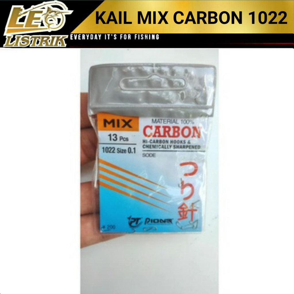 KAIL PANCING PIONER MIX CARBON SODE 1022 TANPA LUBANG SIZE 0.1 0.3 0.6 0.8 1 2 3