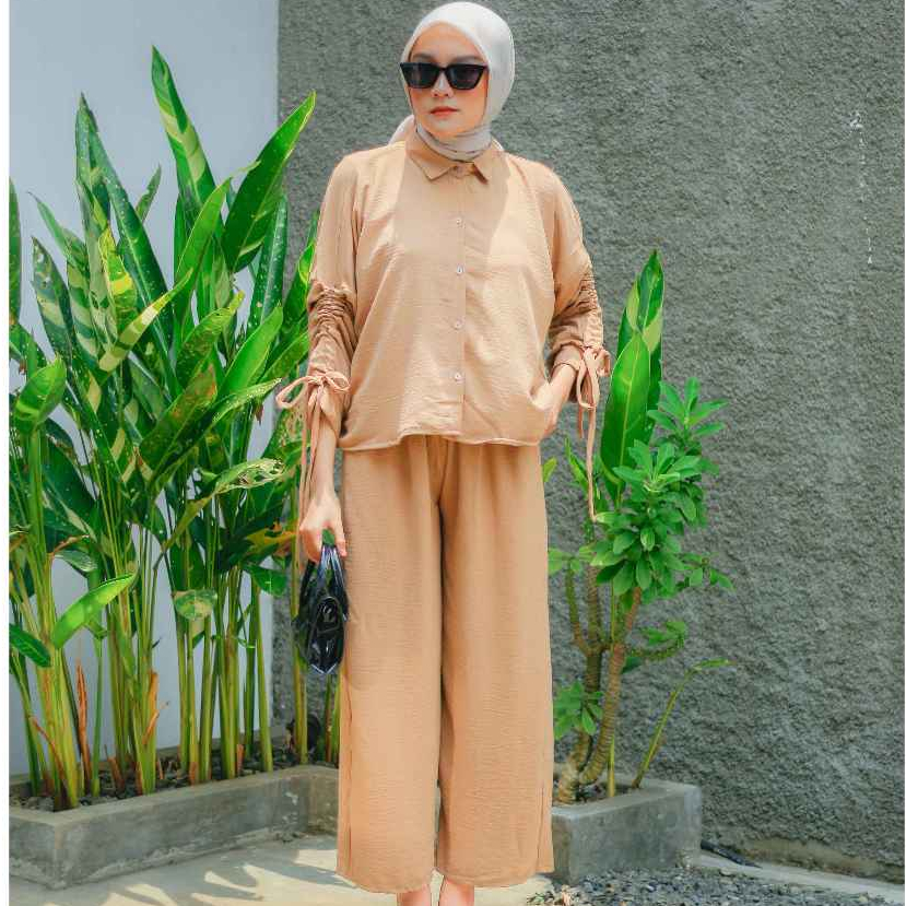 KIRANAOFFICIAL - VINA ONE SET CRINKLE / SETELAN CRINKLE SERUT