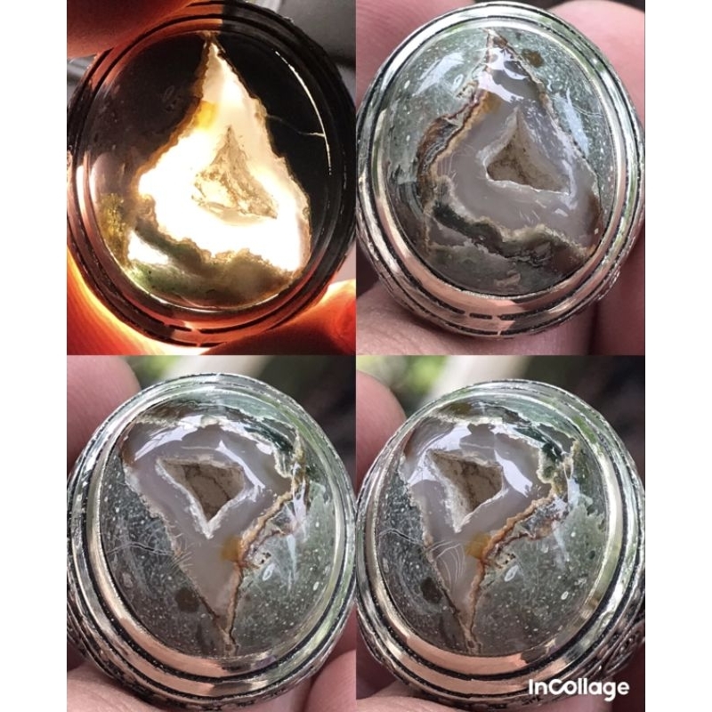 AKIK MUSTIKA SAKRAL KARANG NUNGGAL COMBONG KRISTAL MOTIF UNIK ANTIK LANGKA TOP COLECTOR ITEM