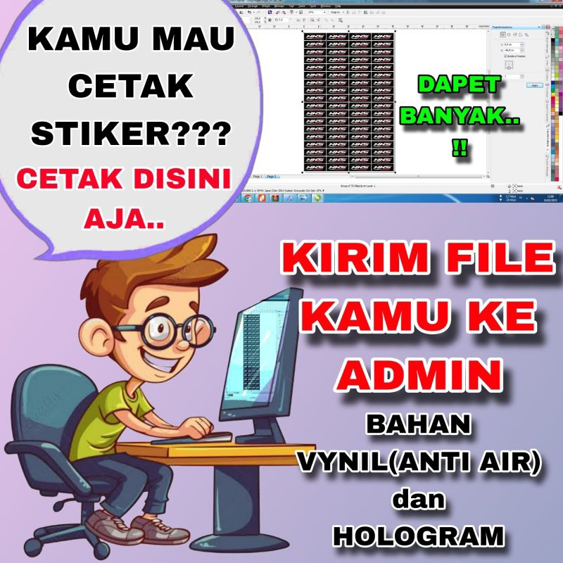 

CETAK STIKER | CETAK FILE STIKER | JASA CETAK STIKER