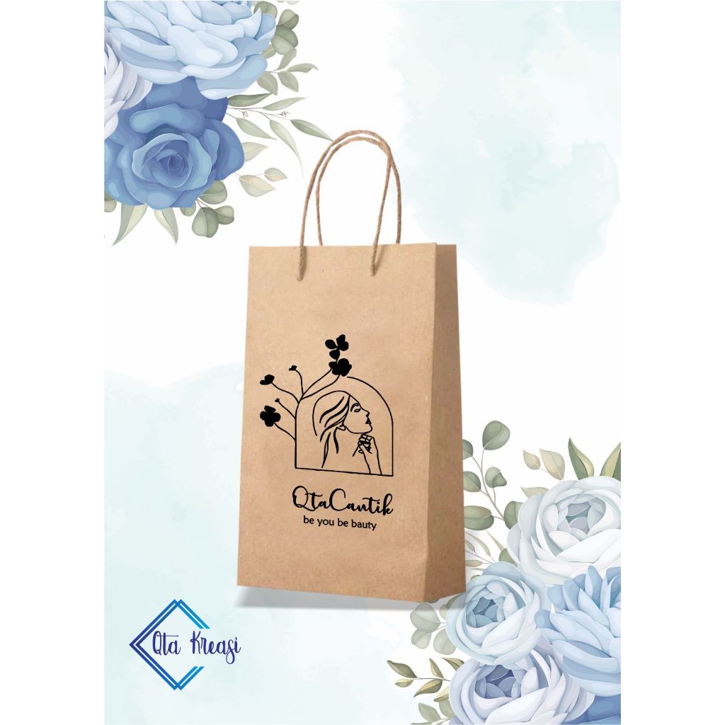 

paperbag custom skincare parfum murah 10*5*18