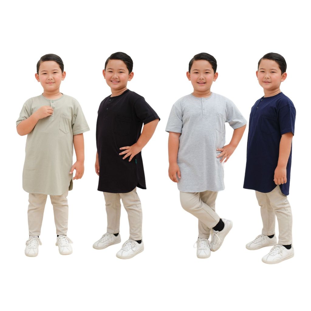 Gautam Baju Koko Anak Laki Laki Bahan Kaos