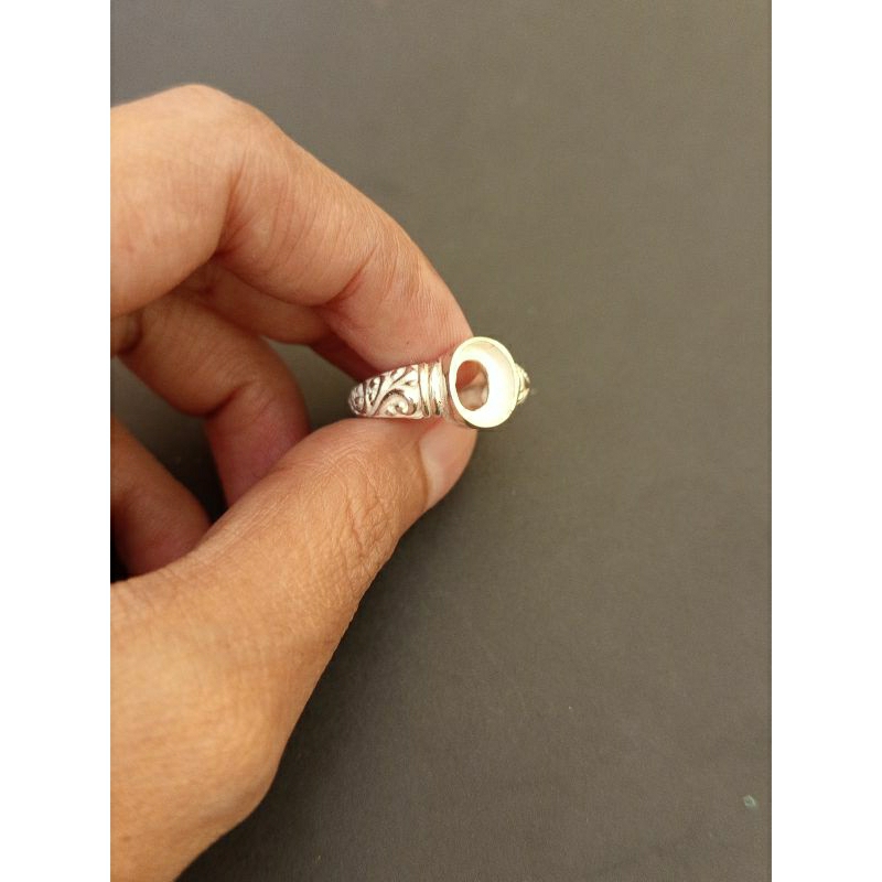 Cincin / emban / ring perak bali dim 7x9mm