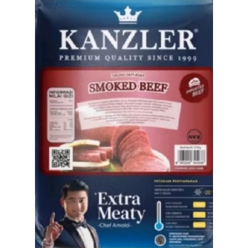 

Kanzler Smoked Beef/Daging Sapi Asap Kanzler 250gr