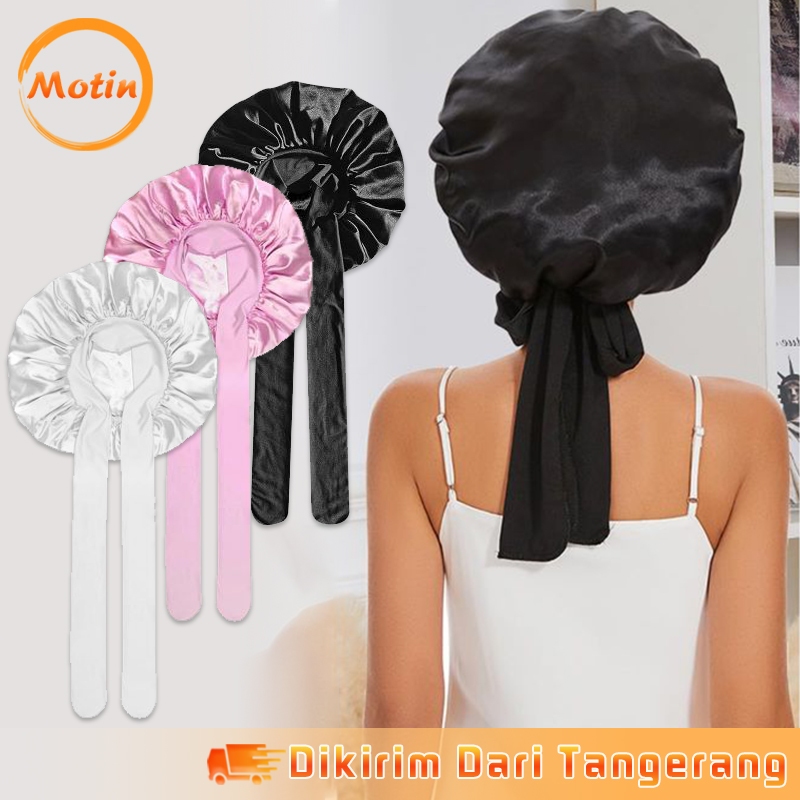 Hair Bonnet Silk Hair Cap Bonnet Cap Night Cap Bow Hair Treatment