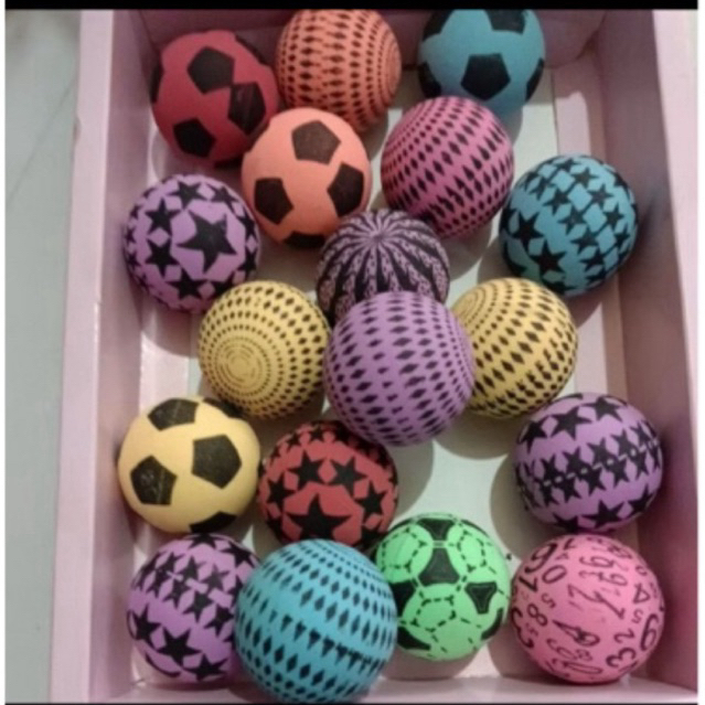 Bola bekel Motif jumbo ukuran 4 cm