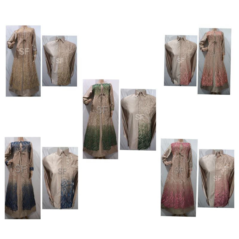 GAMIS MEWAH COUPLE GRADASI FITRI BUSUI#LEBARAN#OOTD