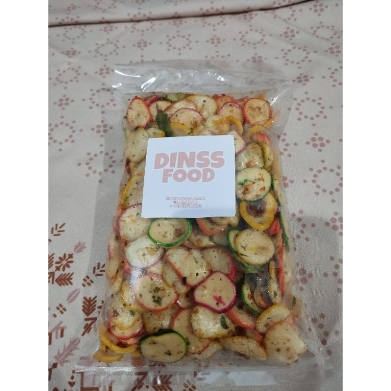 

kerupuk seblak mini gurih pedas / kerupuk bantet/ berat bersih 120g