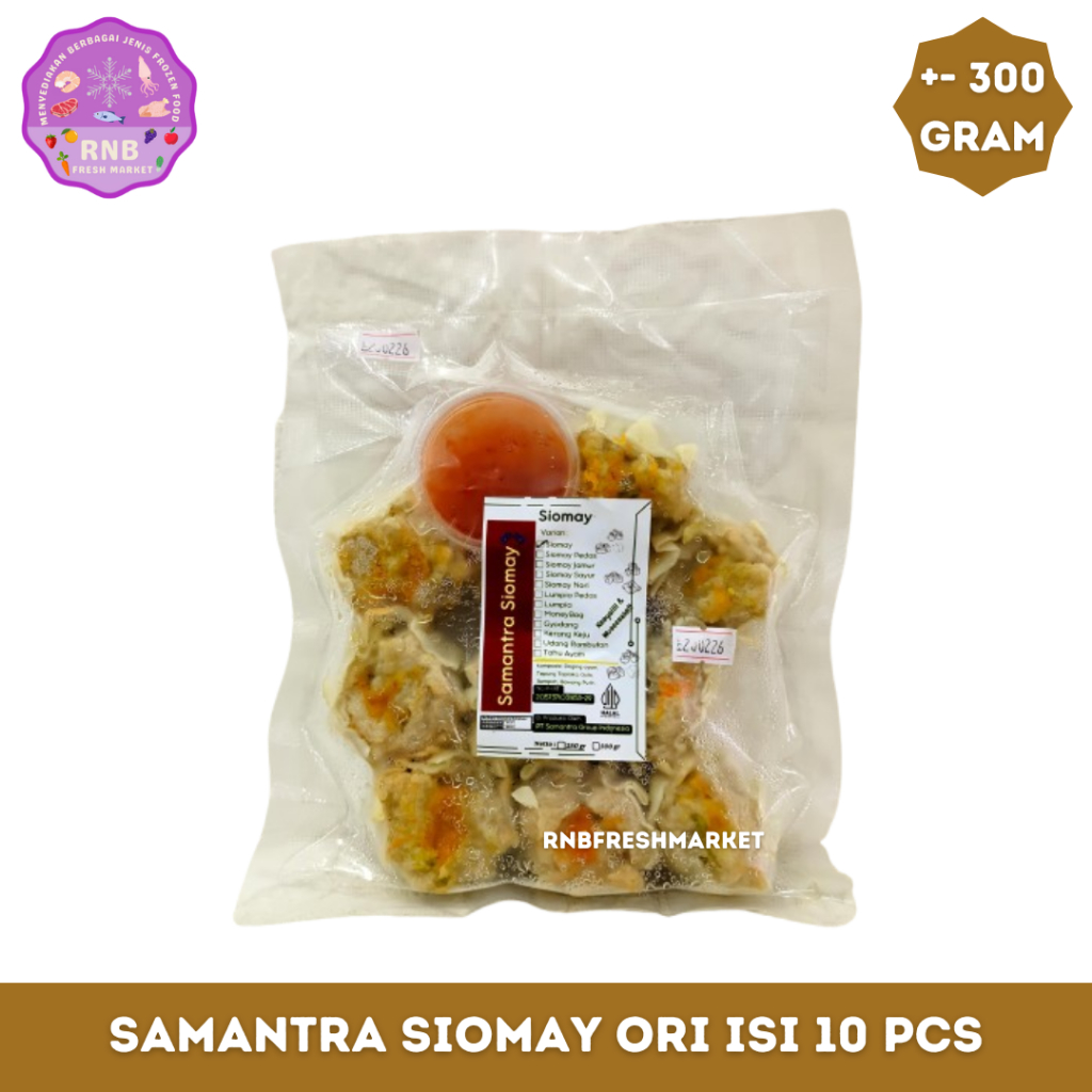 

Samantra Siomay Original Isi 10 Pcs Netto +- 300 Gram