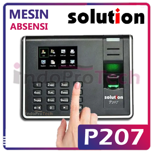 Solution P207 | Mesin Absensi Solution P207 | Fingerprint Solution P 207