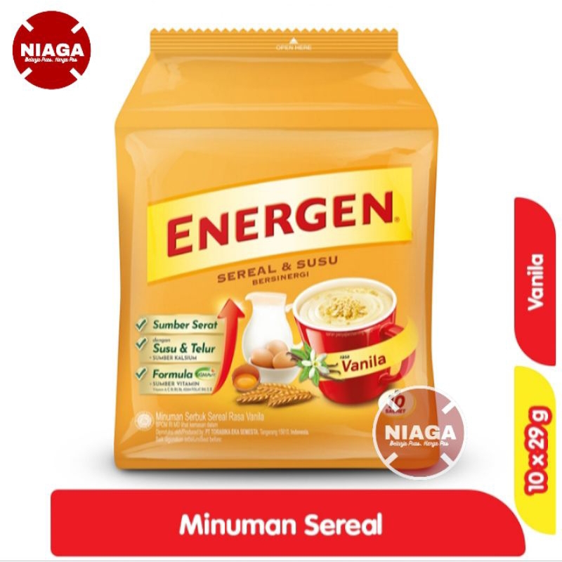 

Energen Minuman Sereal Vanilla 10 x 29 g