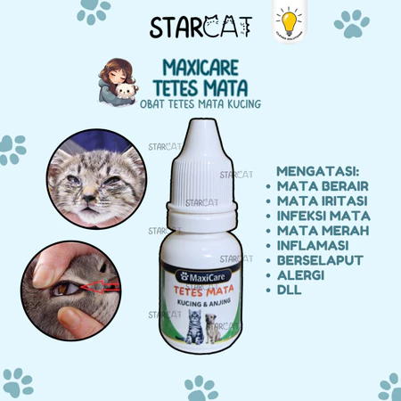 SC Maxicare TETES MATA 10ML Obat Tetes Sakit Mata Kucing Belekan Berair Bengkak Berselaput