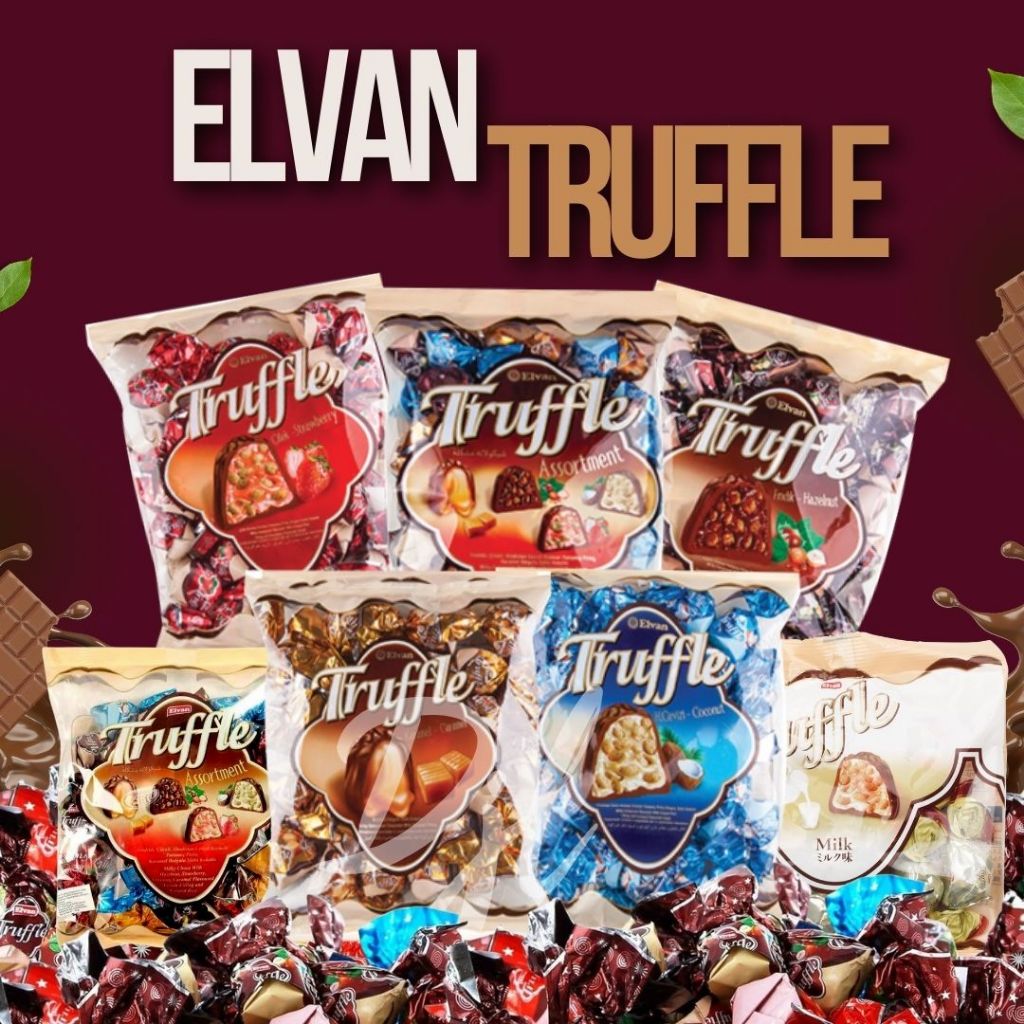

Elvan Truffle Chocolate 400g Cokelat Truffles isi Krim 1 Pouch