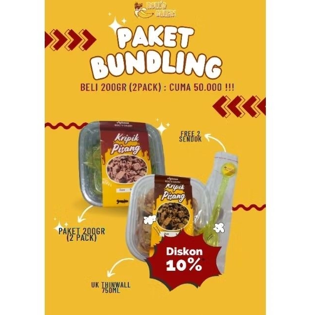 

PAKET BUNDLING kripik pisang 400gr