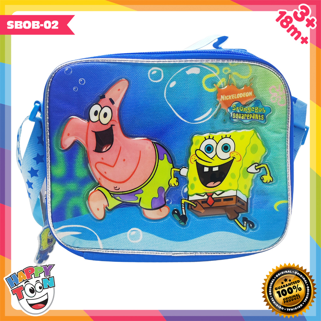 Tas Bekal Anak Lunch Bag Box Tempat Makan Spongebob