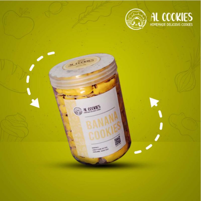 

Kue Lebaran Banana Cookies | Kemasan Tabung 800gr