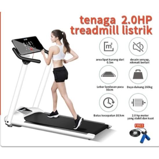 Ready stock Treadmill Elektrik Tredmil Listrik 2.0 Mesin Lari Olahraga Gym Fitness Cardio Alat Fitne