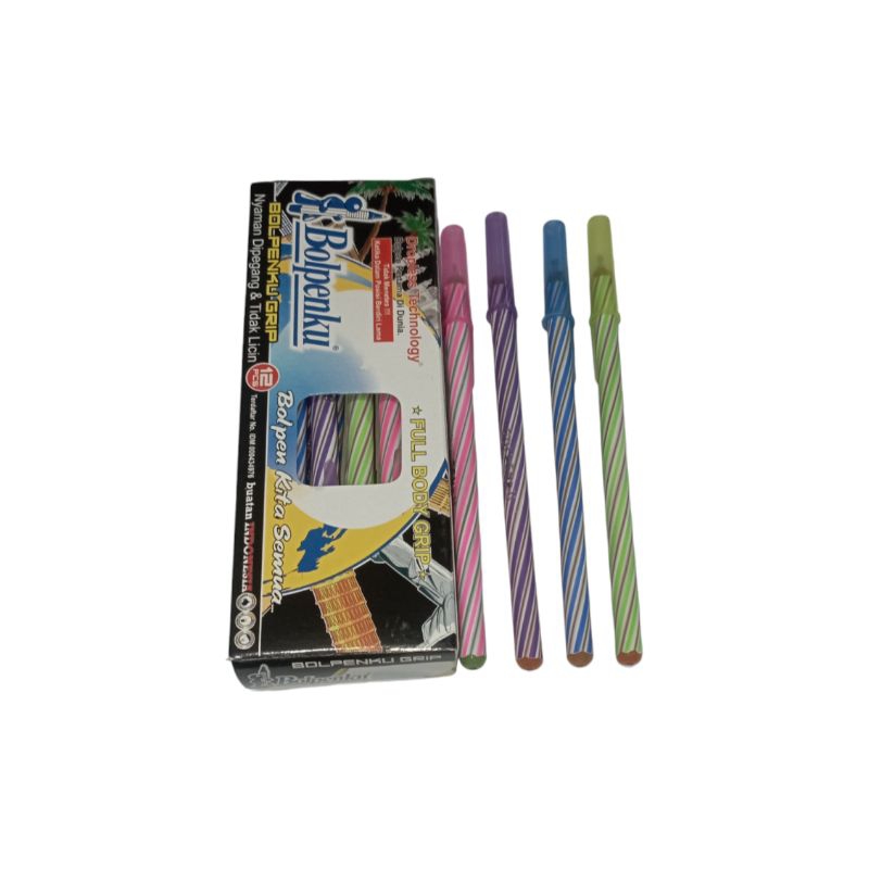 

Pulpen Bolpenku Spiral Lilin / Pulpen Lopipop / pulpen murah 1 pack isi 12 pcs