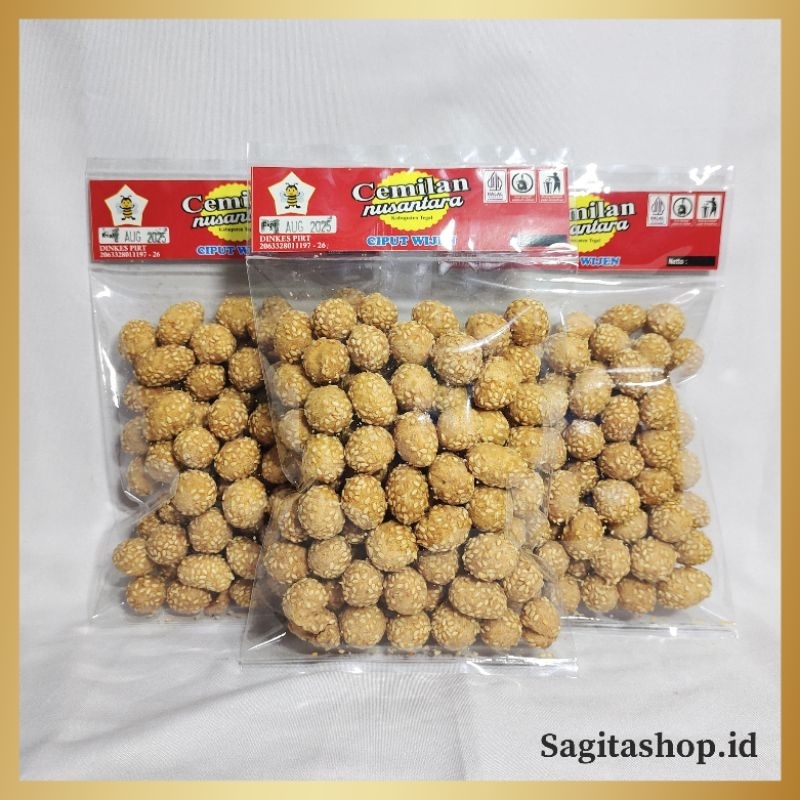 

Kue Ciput Wijen Onde-onde Mini Kue Kering Manis Gurih Renyah - Isi 150gr