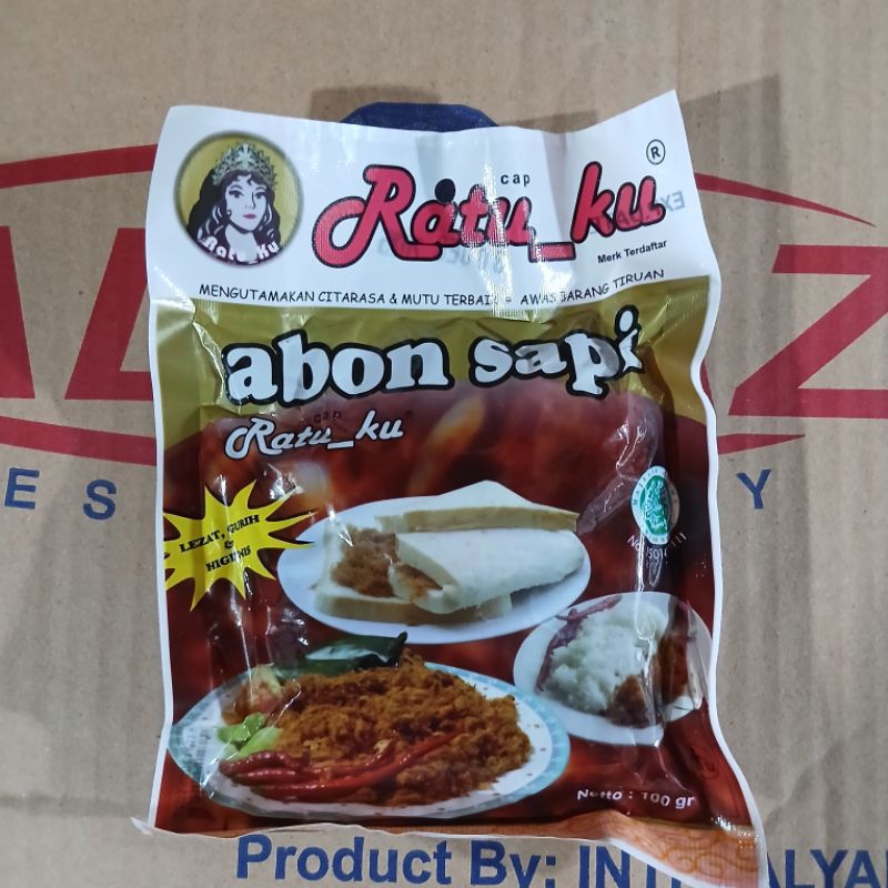 

Abon Sapi Cap Ratu_ku 100 Gram