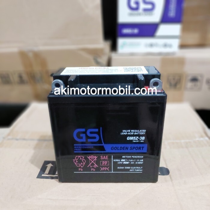 Aki Motor Supra 100cc, Supra Fit New / Lama,  GS GM5Z-3B Aki Kering