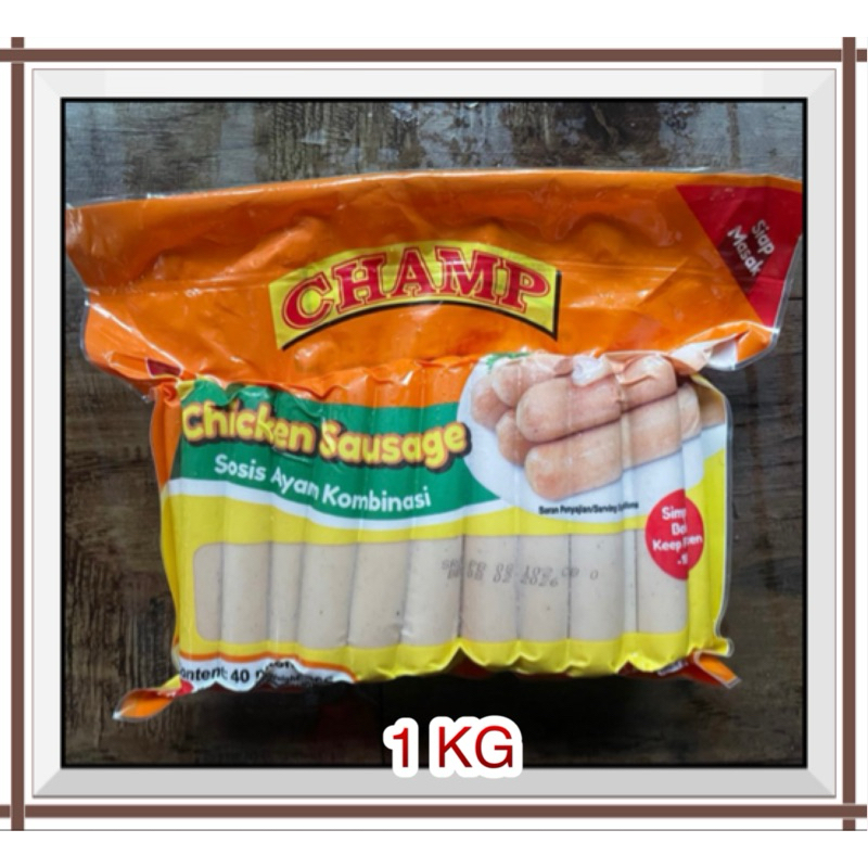 

CHAMP Chicken Sausages (Sosis Ayam Kombinasi ) 1 Kg